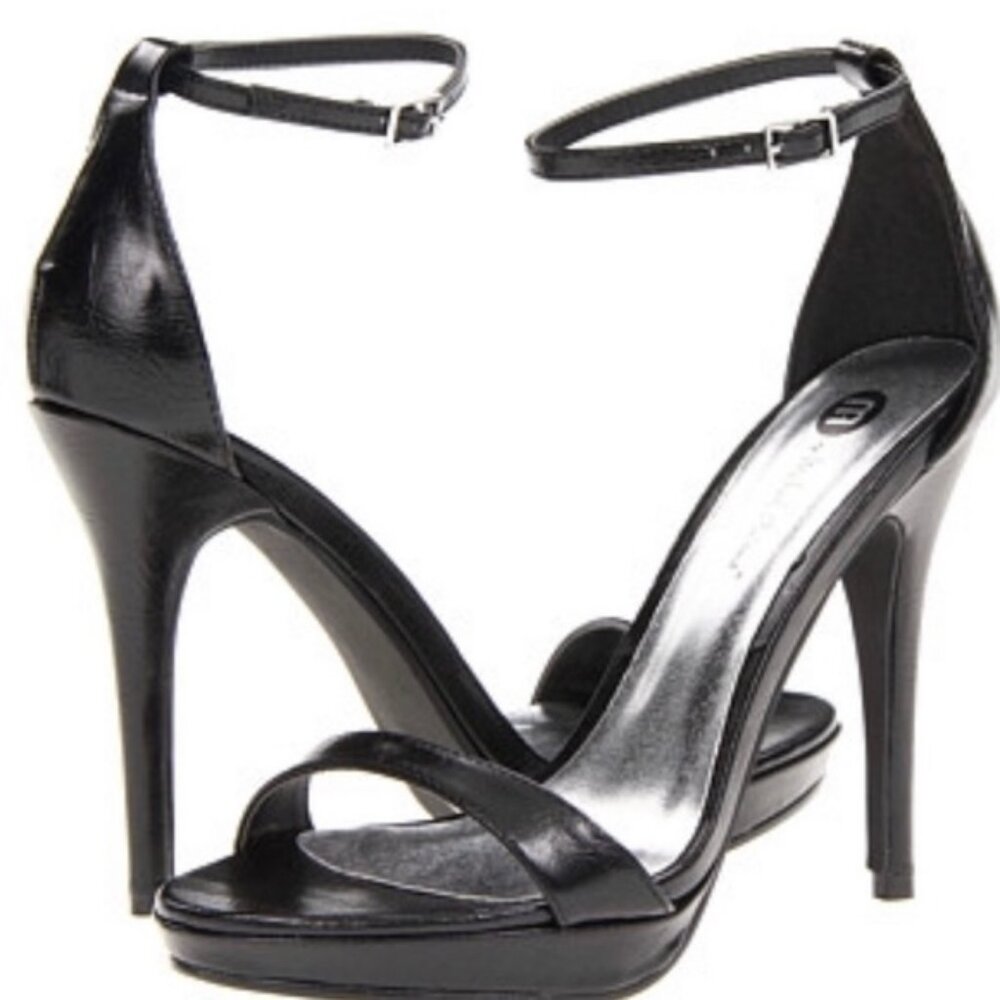 Michael Antonio Lovina Black Ankle Strap Stilettos 9